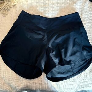 Lululemon Navy Speed Up shorts size 8